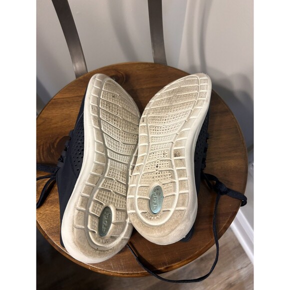 Crocs Literide Pacer Comfort Slip On Sneakers Women's Trainers Navy Blue Size 7 - Picture 7 of 7